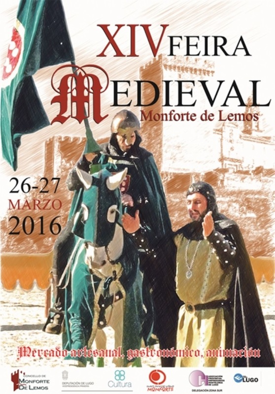 Cartel promocional XIV Feria Medieval Monforte de Lemos